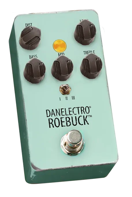 Danelectro Roebuck Distortion Guitar Pedal with Dual Clipping Options