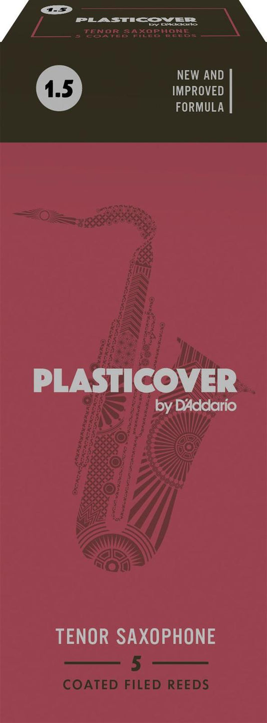 Rico Plasticover Tenor Sax Reeds, Strength 1.5, 5-pack