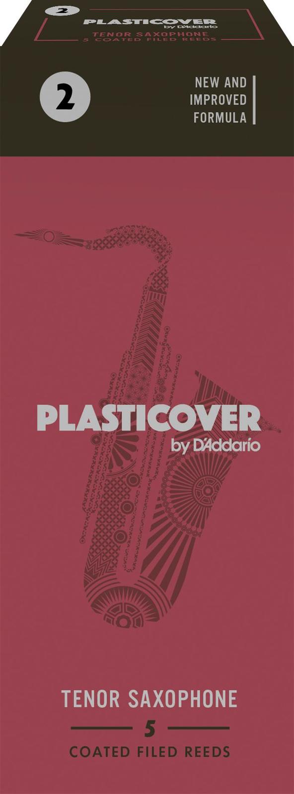 Rico Plasticover Tenor Sax Reeds, Strength 2.0, 5-pack
