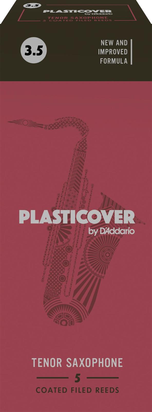 Rico Plasticover Tenor Sax Reeds, Strength 3.5, 5-pack