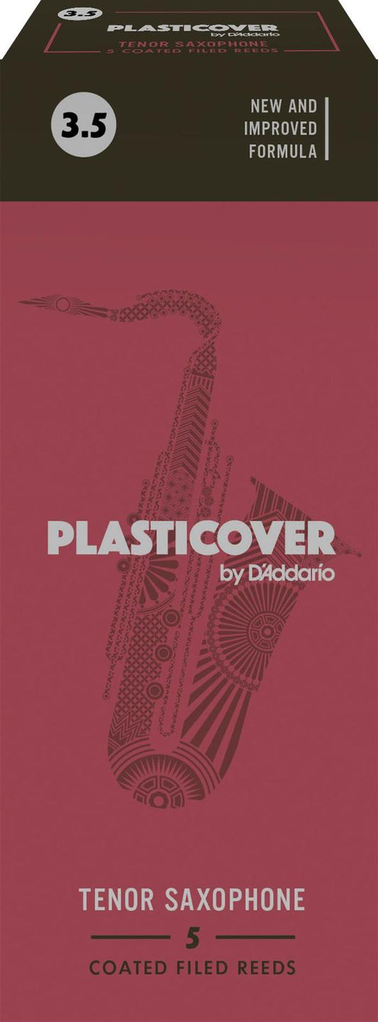 Rico Plasticover Tenor Sax Reeds, Strength 3.5, 5-pack