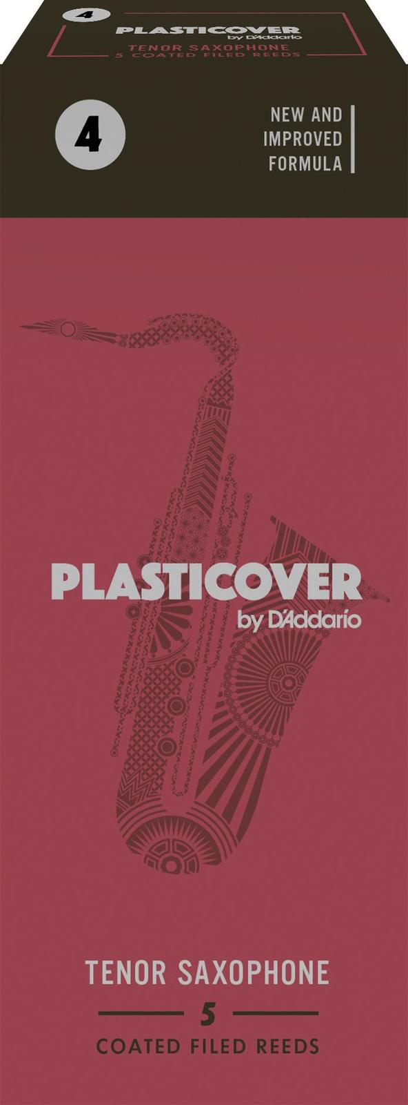 Rico Plasticover Tenor Sax Reeds, Strength 4.0, 5-pack