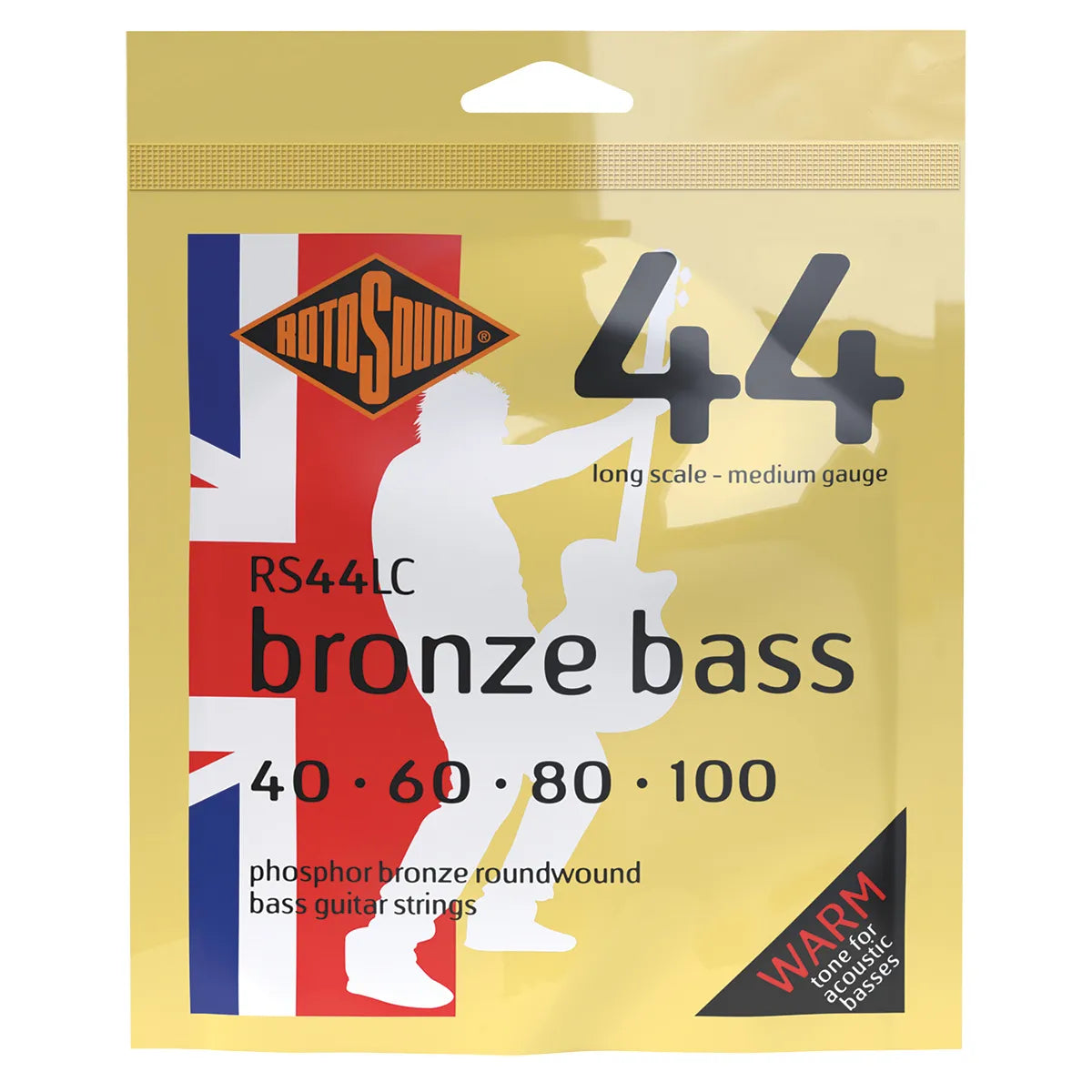 Rotosound Acoustic Bronze Bass Guitar Strings 40-100 [RS44LC]