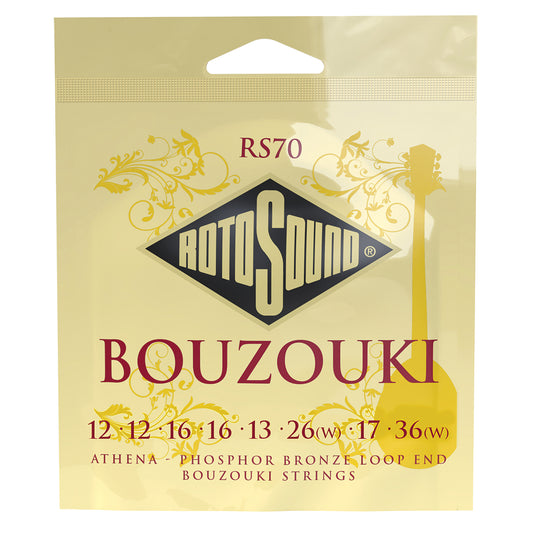 Rotosound RS70 Bouzouki String Set 8-String Phosphor Bronze Loop End