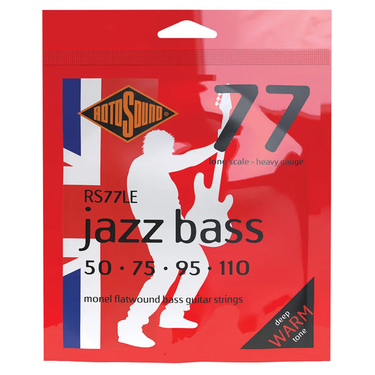 Rotosound Jazz Bass 77 Long Scale Heavy 50-110 Monel Bass Guitar Strings [RS77LE]