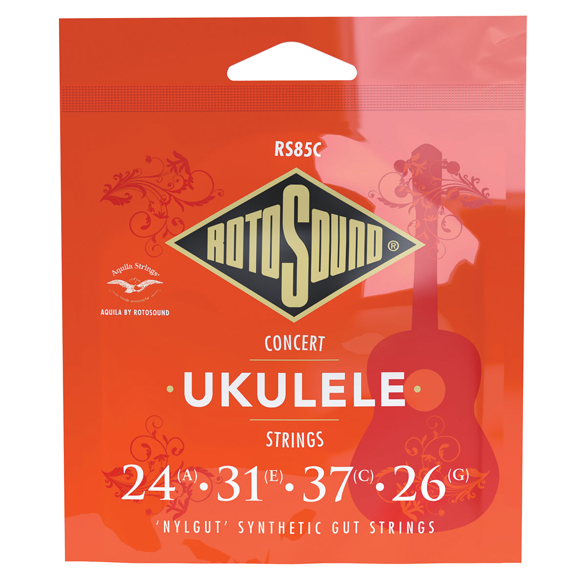 Rotosound RS85C Concert Ukulele String Set Nylgut Synthetic Gut Strings
