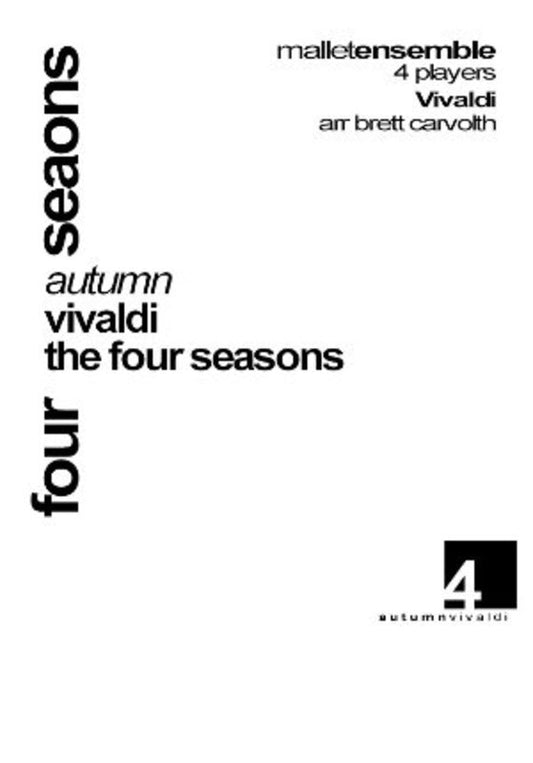 Autumn From The Four Seasons Arr Carvolth