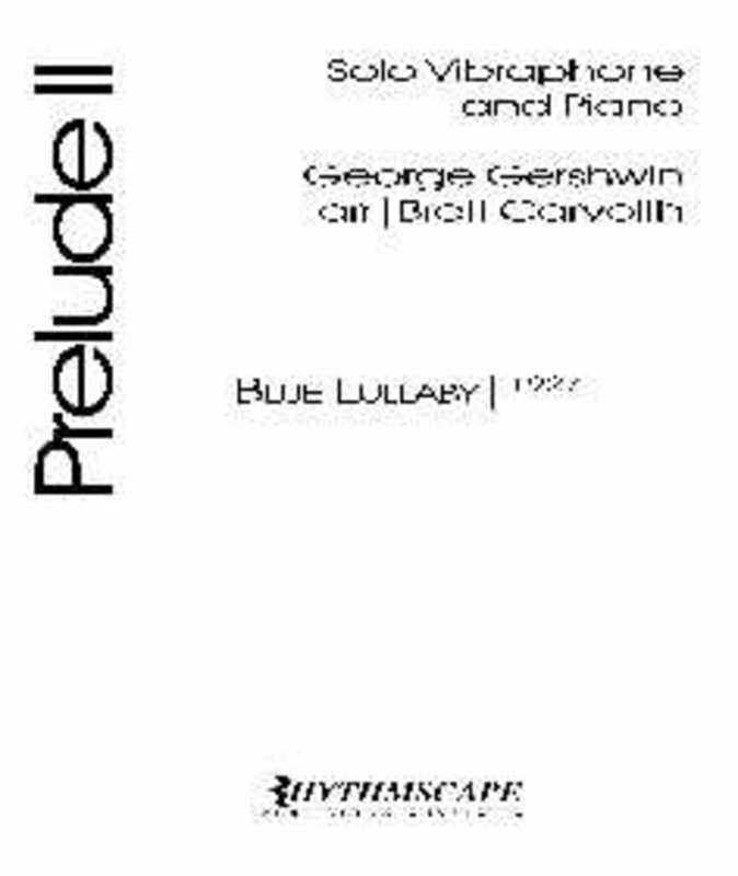 Gershwin Prelude 2 Vibraphone Piano
