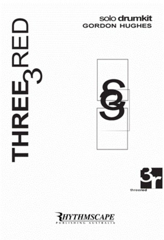 Three Red Solo Drum Kit