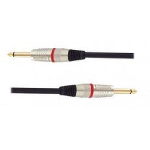 Carson Rocklines 30 Foot Black Speaker Lead Cable Straight Diecast Plug