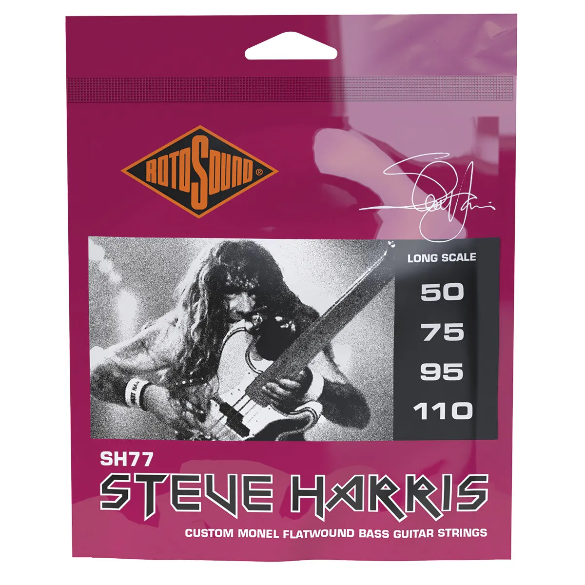Rotosound Steve Harris Monel Flatwound Bass Strings RSH77