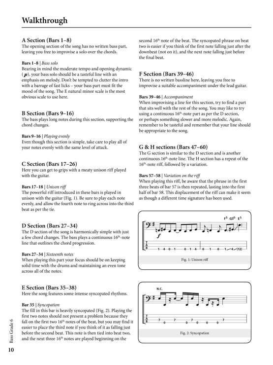 Rockschool Bass Grade 6 Syllabus 2012-2018 — view 5
