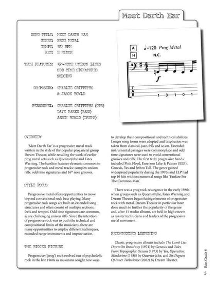 Rockschool Bass Grade 8 2012-2018 Syllabus — view 2