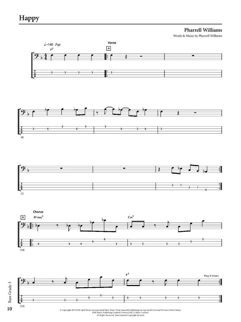 Rockschool Bass Grade 3 2018-2024 BK/OLA — view 2