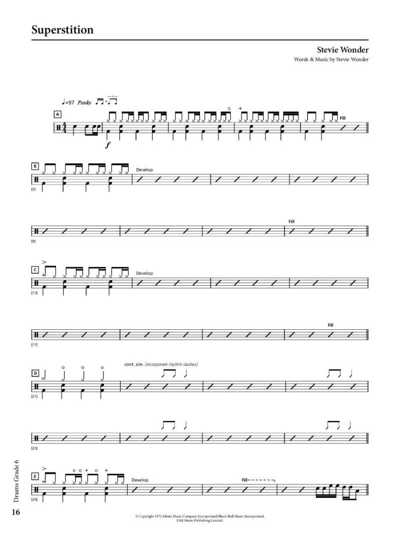 Rockschool Drums Grade 6 2018-2024 BK/OLA — view 2