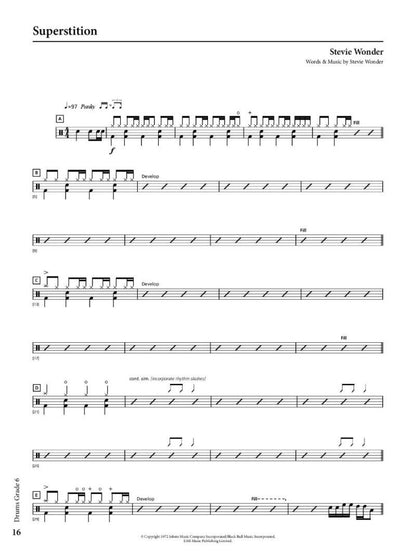 Rockschool Drums Grade 6 2018-2024 BK/OLA — view 2