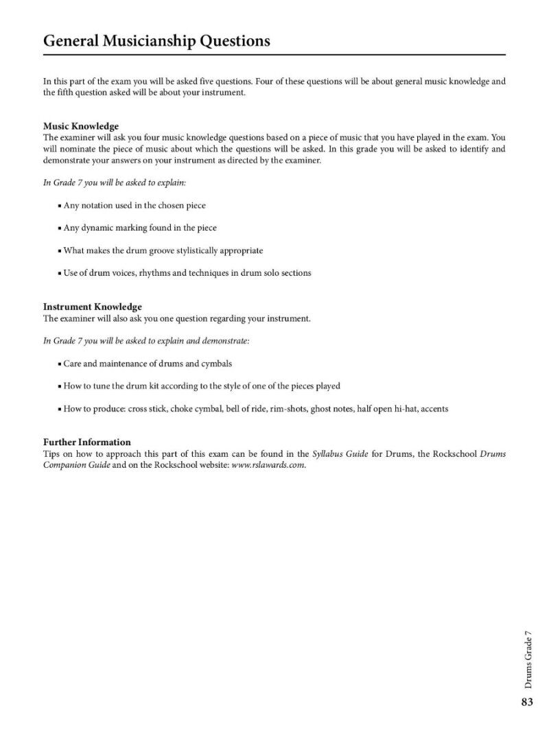 Rockschool Drums Grade 7 2018-2024 BK/OLA — view 5