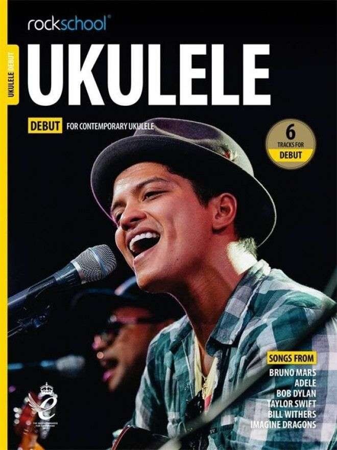 Rockschool Ukulele Debut BK/OLA (2020) - Standard Notation & TAB, 1 Page, Essential for Debut Exam, Contemporary Repertoire