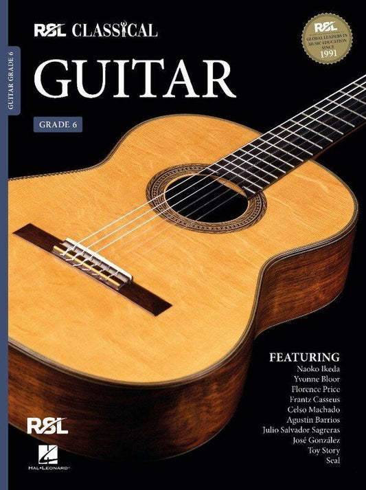 Rockschool Classical Guitar Grade 6 (2022) - RSL Syllabus, 56 Pages, Guitar Exam Preparation