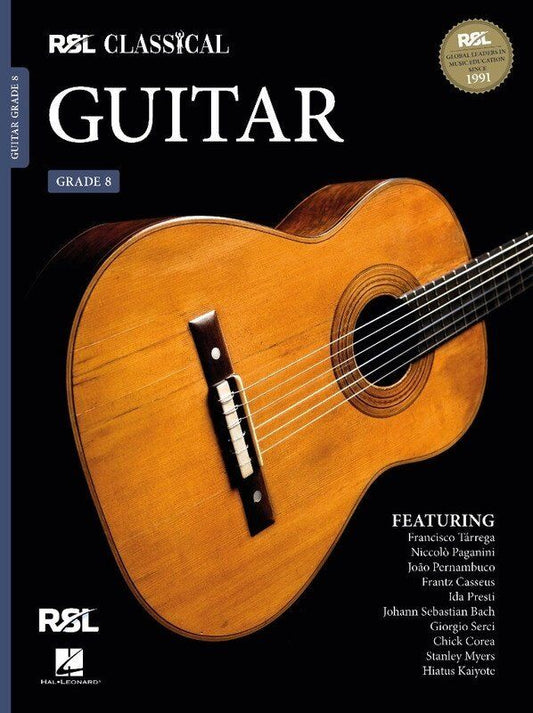 Rockschool Classical Guitar Grade 8 (2022) - RSL Classical Guitar Syllabus, 68 Pages, Diverse Repertoire, Technical Exercises, Guitar Exam Preparation