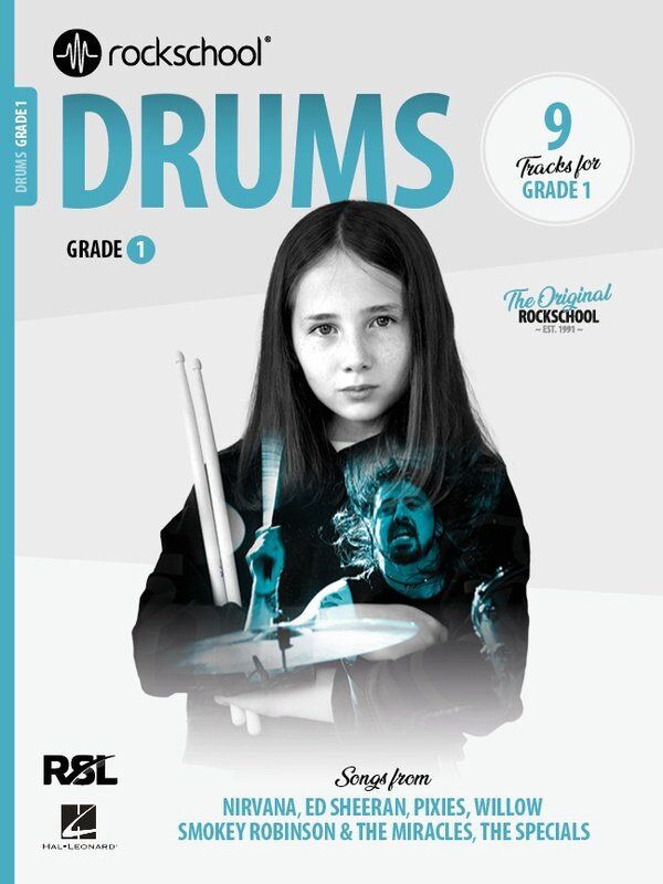 Rockschool Drums Grade 1 (2024) - 36 Pages, Percussion, Includes 9 Tracks, Expertly Arranged for Rock, Pop, and Contemporary Music