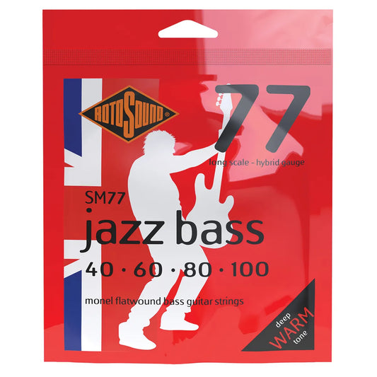 Rotosound Jazz Bass 77 Hybrid Long Scale 40-100 Monel Strings [RSM77]