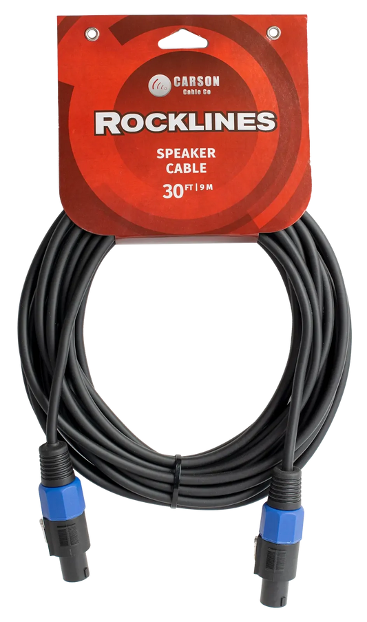 Carson Cable Co Carson Rocklines 30 FT Speaker Cable with speakON Connectors