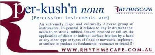 Percussion Definition Sticker