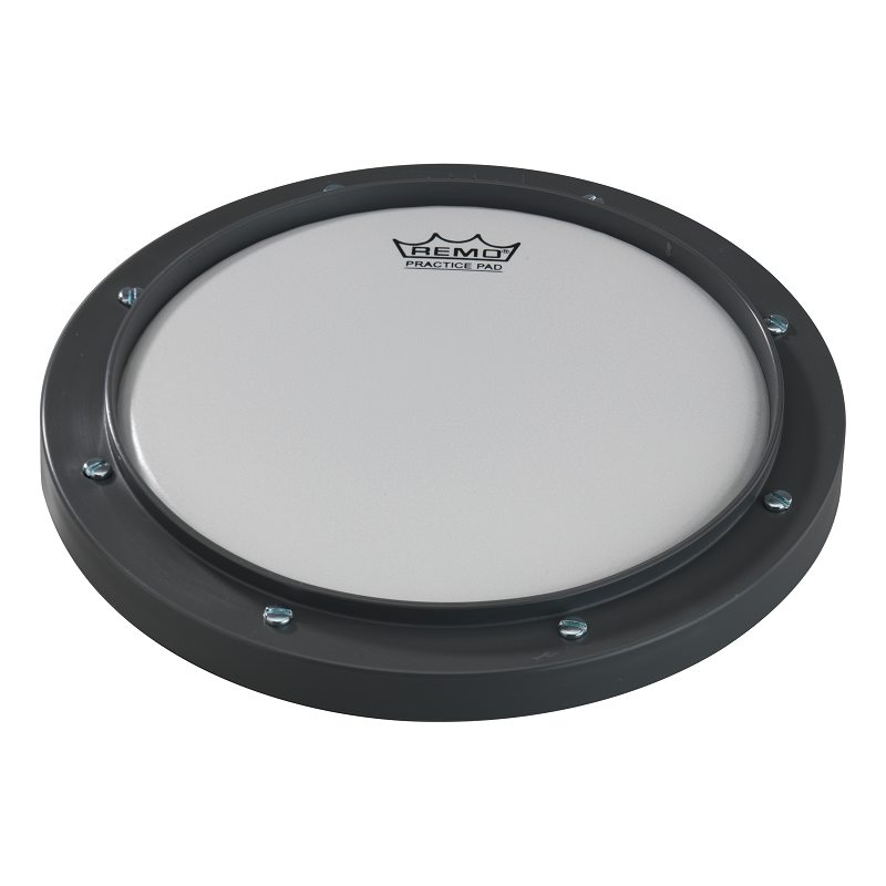 Remo Tunable Practice Pad 10" - Red with Black, Replaceable Coated Ambassador Head, Non-Slip Bottom, Mountable on Stand — view 4