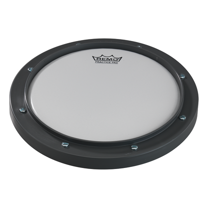 Remo Tunable Practice Pad 10" - Red with Black, Replaceable Coated Ambassador Head, Non-Slip Bottom, Mountable on Stand — view 4