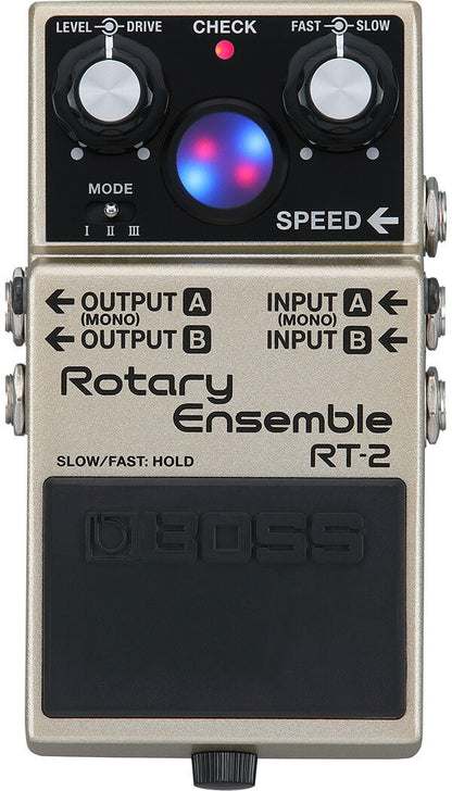 BOSS RT-2 Rotary Ensemble Effects Pedal - Compact Rotary Speaker Simulator for Guitar and Keyboard — view 2