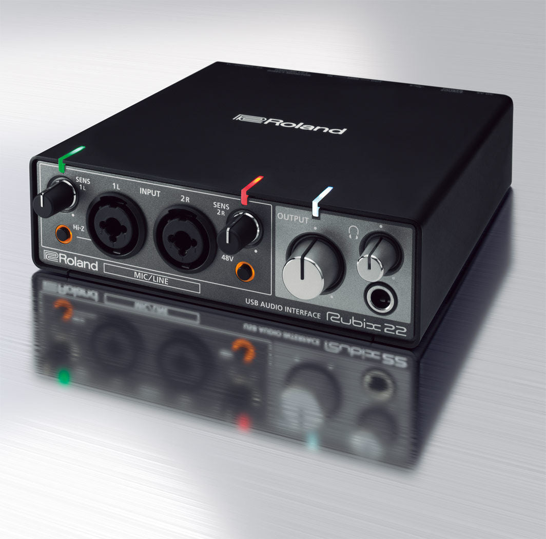 ROLAND Rubix22 USB Audio Interface - 2in/2out, MIDI, 24-bit/192kHz, Compact, High-Fidelity Sound, Affordable for Musicians & Producers — view 5