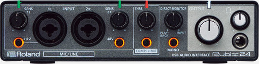 ROLAND Rubix24 USB Audio Interface - 2x4 Channels, MIDI, 24-bit/192kHz High-Resolution Sound, Compact & Affordable