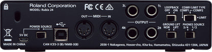 ROLAND Rubix24 USB Audio Interface - 2x4 Channels, MIDI, 24-bit/192kHz High-Resolution Sound, Compact & Affordable — view 3