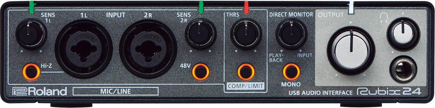 ROLAND Rubix24 USB Audio Interface - 2x4 Channels, MIDI, 24-bit/192kHz High-Resolution Sound, Compact & Affordable — view 2