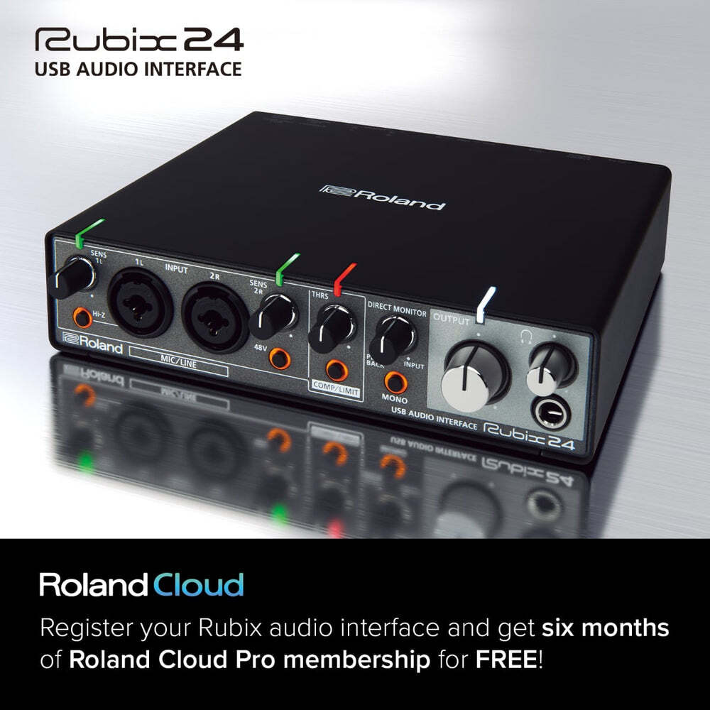 ROLAND Rubix24 USB Audio Interface - 2x4 Channels, MIDI, 24-bit/192kHz High-Resolution Sound, Compact & Affordable — view 6