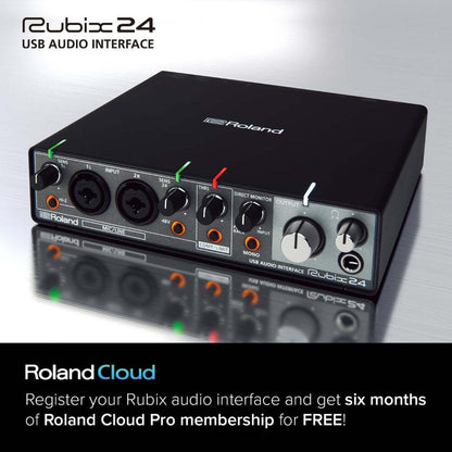 ROLAND Rubix24 USB Audio Interface - 2x4 Channels, MIDI, 24-bit/192kHz High-Resolution Sound, Compact & Affordable — view 6