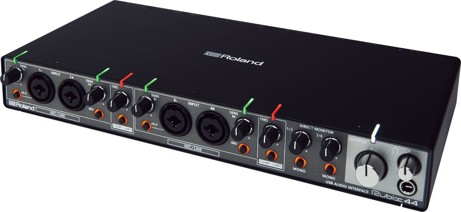 ROLAND Rubix44 USB Audio Interface - 4x4 Channels, MIDI Support, 24-bit/192kHz, Compact & Affordable for Musicians & Producers — view 4