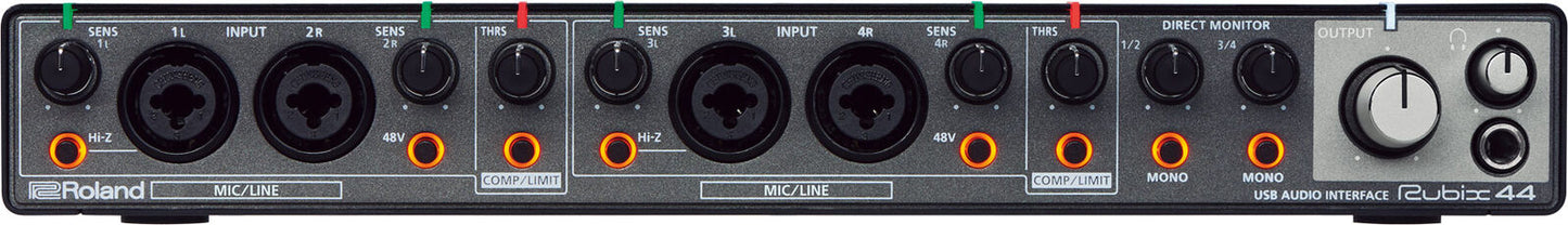 ROLAND Rubix44 USB Audio Interface - 4x4 Channels, MIDI Support, 24-bit/192kHz, Compact & Affordable for Musicians & Producers — view 2