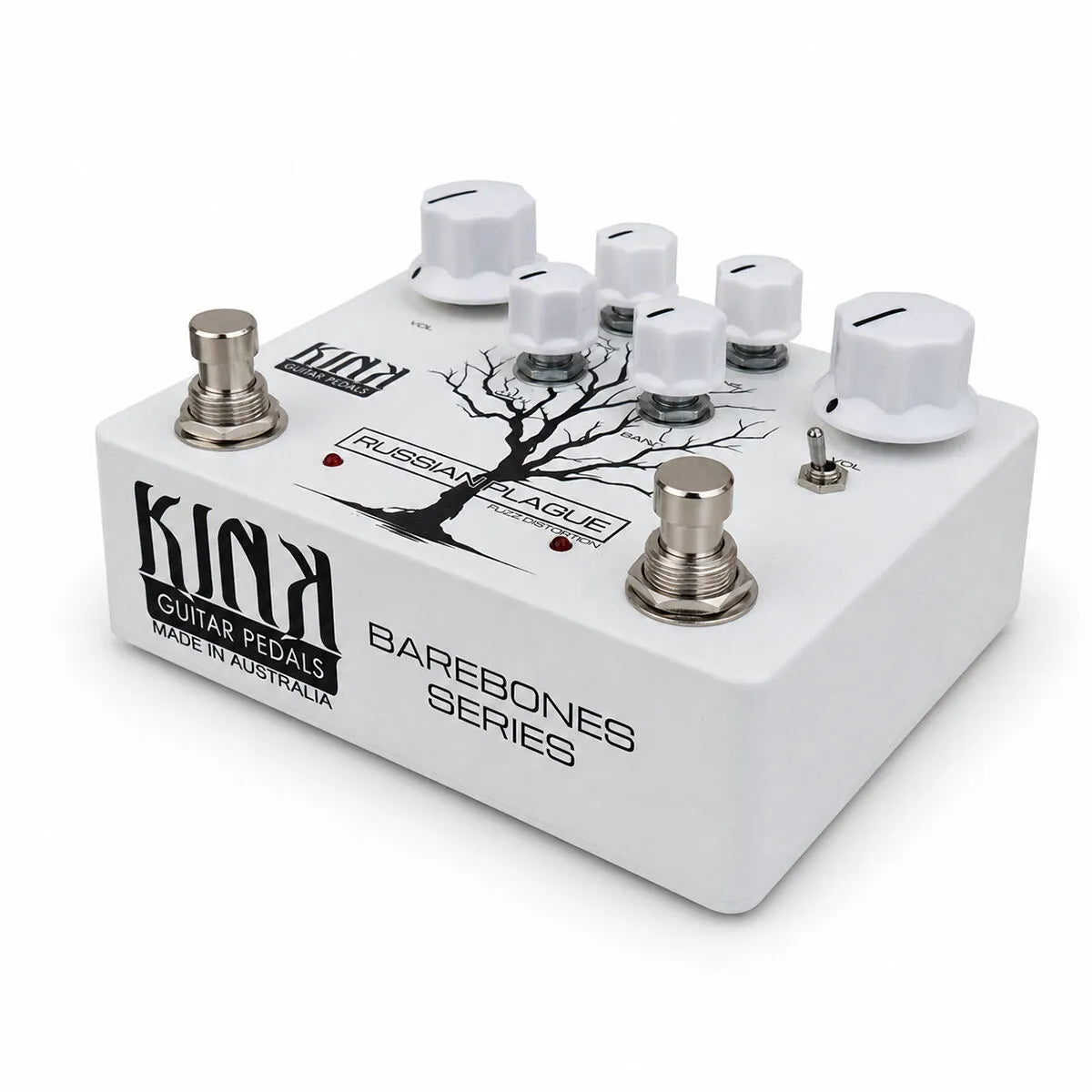 Kink Russian Plague Fuzz Distortion Pedal Dual Circuit Doom Style Fuzz Rat and Muff Barebones Model RUSSIAN-BB — view 2