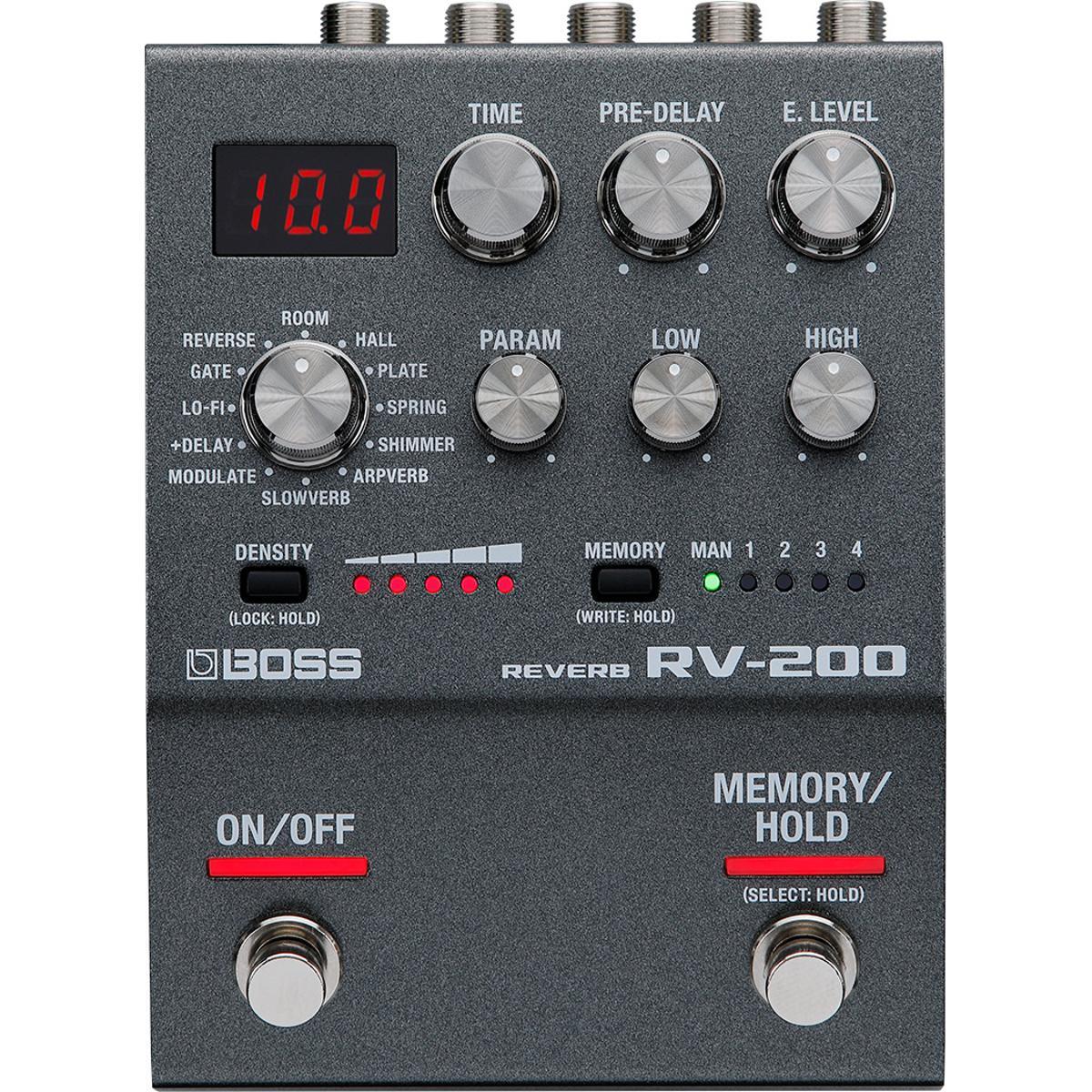BOSS RV-200 Reverb Pedal - 12 Versatile Reverb Types, Compact 200 Series Design, Includes Arpverb for Ambient Soundscapes — view 7