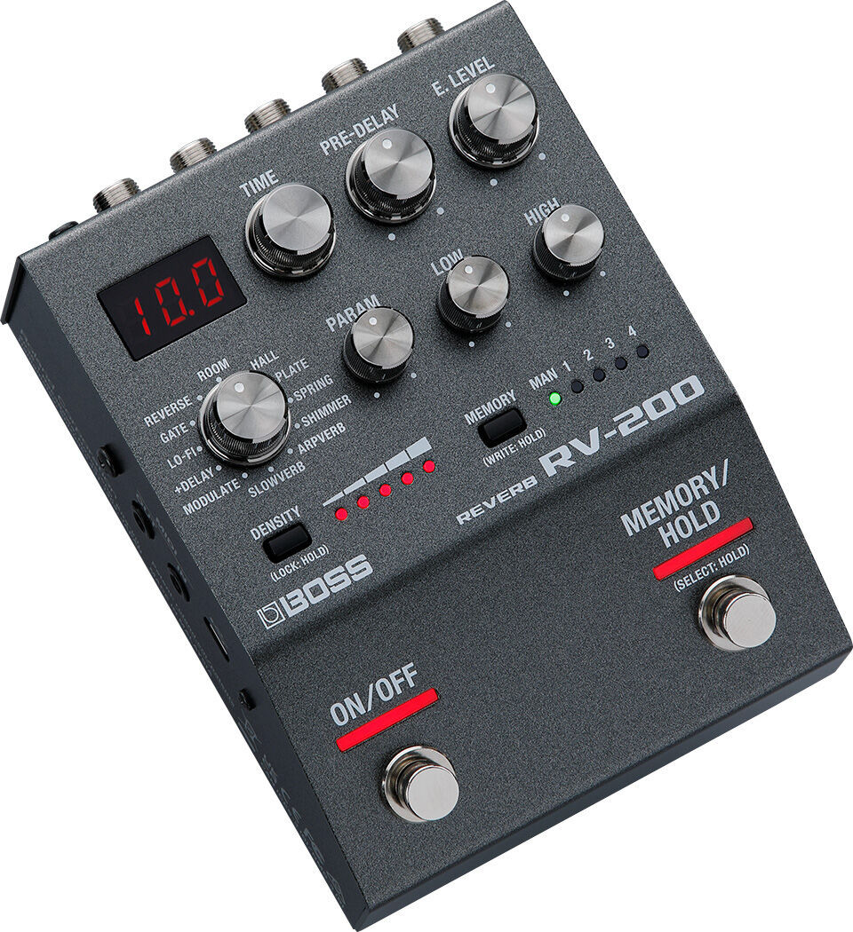 BOSS RV-200 Reverb Pedal - 12 Versatile Reverb Types, Compact 200 Series Design, Includes Arpverb for Ambient Soundscapes — view 3