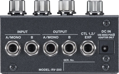 BOSS RV-200 Reverb Pedal - 12 Versatile Reverb Types, Compact 200 Series Design, Includes Arpverb for Ambient Soundscapes — view 5
