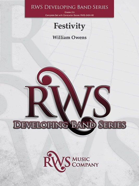 Festivity for Concert Band CB2.5 SC/PTS by William Owens