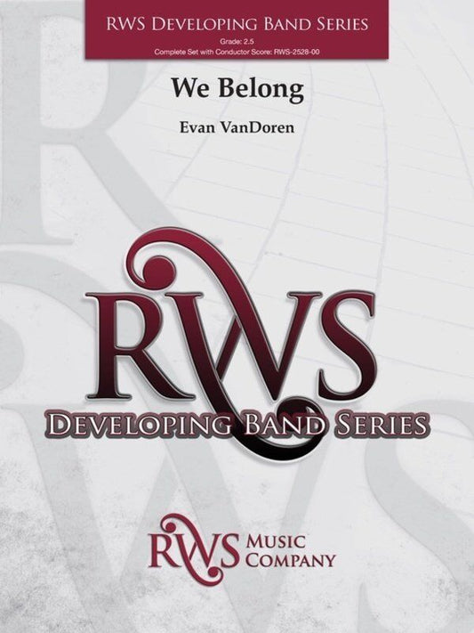 We Belong for Concert Band CB2.5 SC/PTS