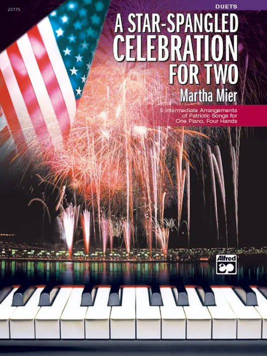 A Star-Spangled Celebration for Two - Piano Sheet Music for 1 Piano 4 Hands