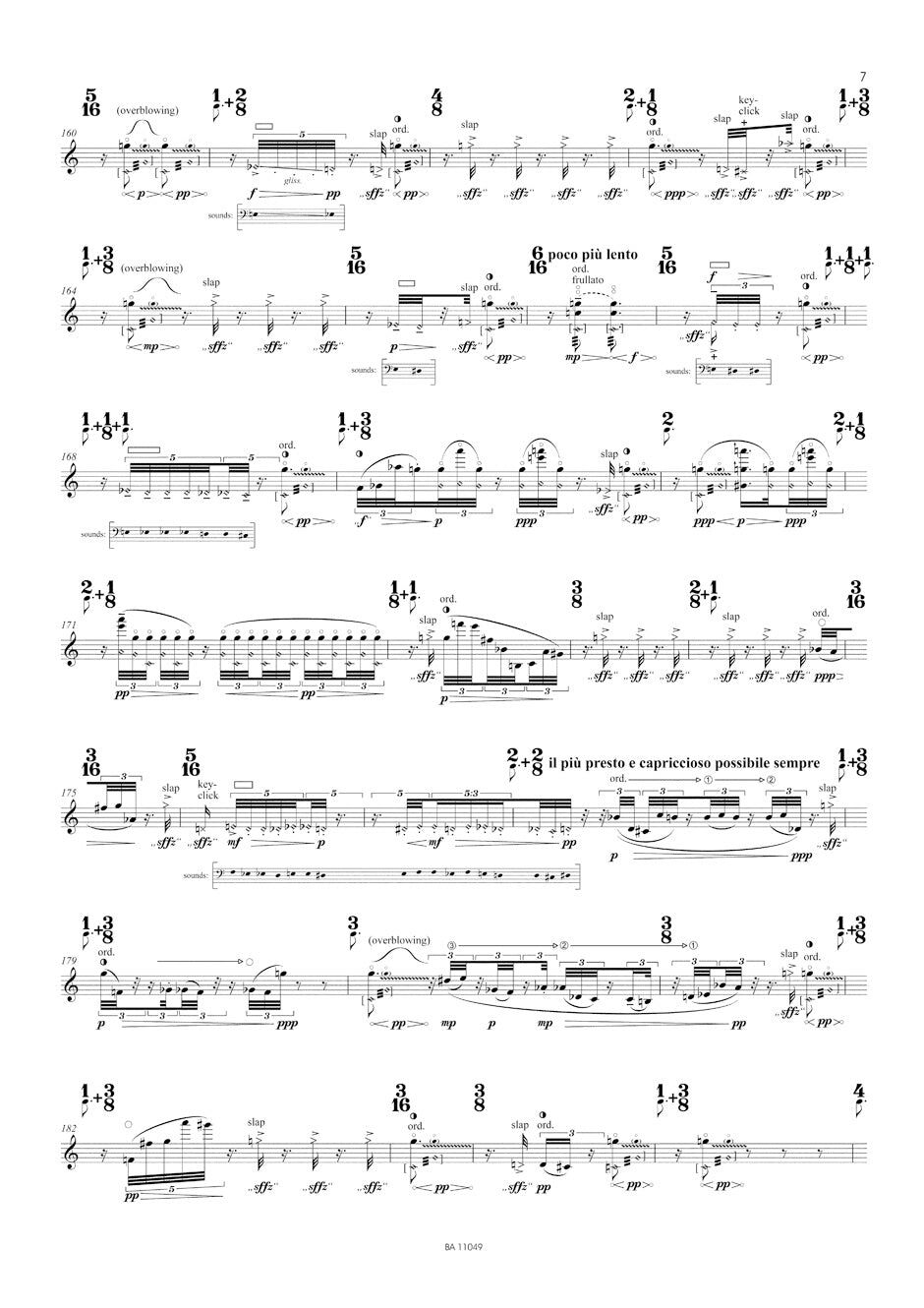 Beyond (a system of passing) for Flute Solo by Matthias Pintscher - Barenreiter BA11049 — view 2
