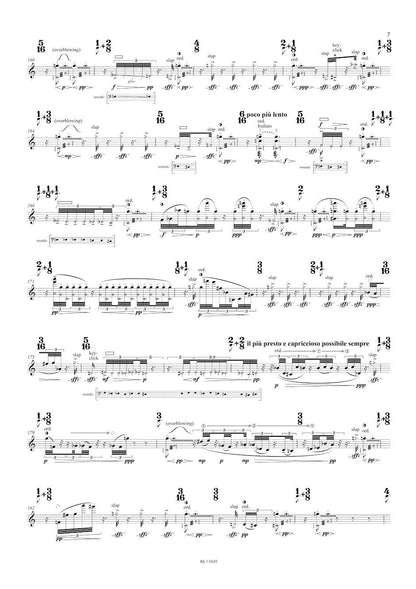 Beyond (a system of passing) for Flute Solo by Matthias Pintscher - Barenreiter BA11049 — view 2