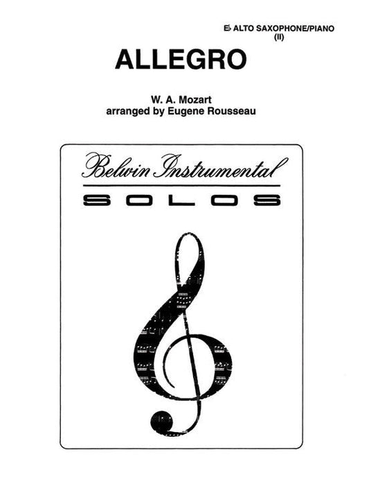Allegro Saxophone and Piano Sheet Music