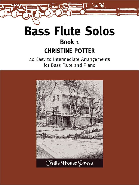 Bass Flute Solos Book 1 for Bass Flute and Piano - Potter Falls House Press FH0512